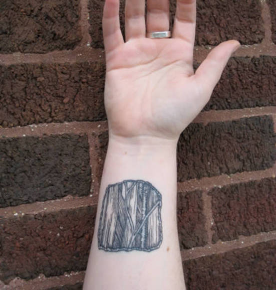 scary tattoos, bones