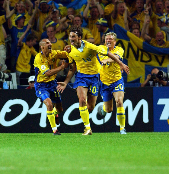 One of the most recognizable Swedes: Zlatan Ibrahimovich.