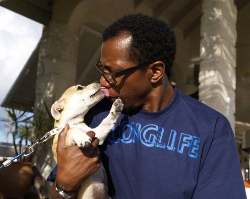 Derek Jeffrey was babysitting his neighbor’s dog and got carried away a little bit... (jlp)