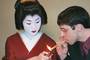 Geisha are supposedly well familiar with male sexual desires.